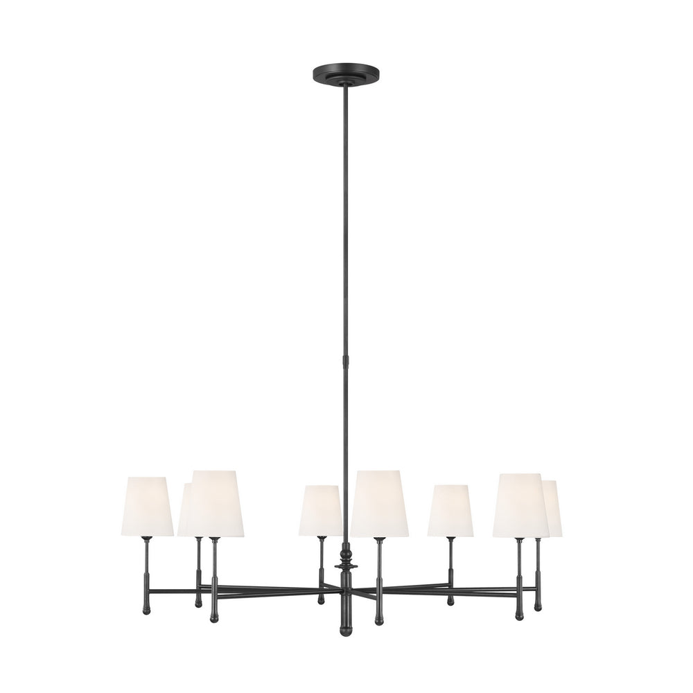Visual Comfort Studio Canada - Eight Light Chandelier - Capri - Aged Iron- Union Lighting Luminaires Decor