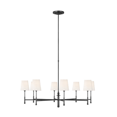 Visual Comfort Studio Canada - Eight Light Chandelier - Capri - Aged Iron- Union Lighting Luminaires Decor