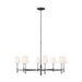 Visual Comfort Studio Canada - Eight Light Chandelier - Capri - Aged Iron- Union Lighting Luminaires Decor