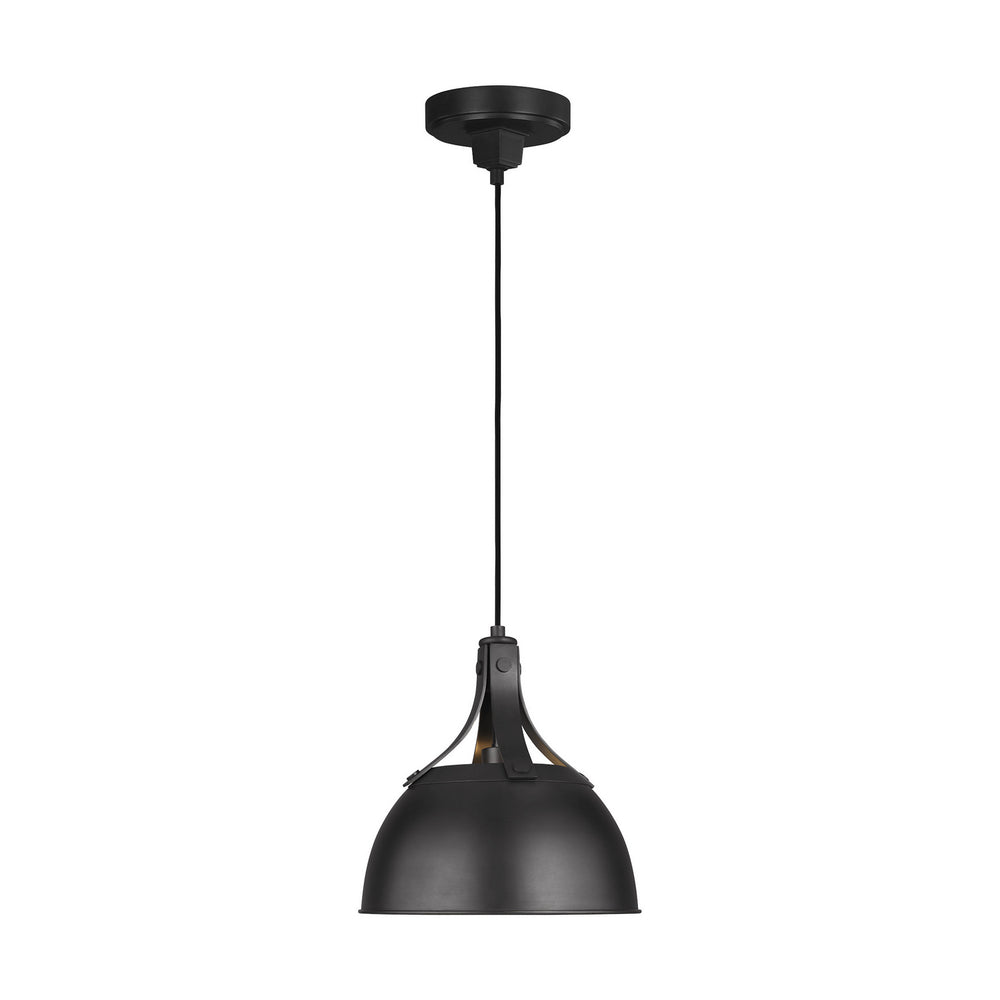 Visual Comfort Studio Canada - One Light Pendant - Logan - Aged Iron- Union Lighting Luminaires Decor