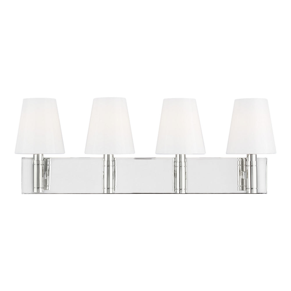 Visual Comfort Studio Canada - Four Light Vanity - Beckham Classic - Polished Nickel- Union Lighting Luminaires Decor