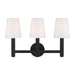 Visual Comfort Studio Canada - Three Light Vanity - Logan - Aged Iron- Union Lighting Luminaires Decor