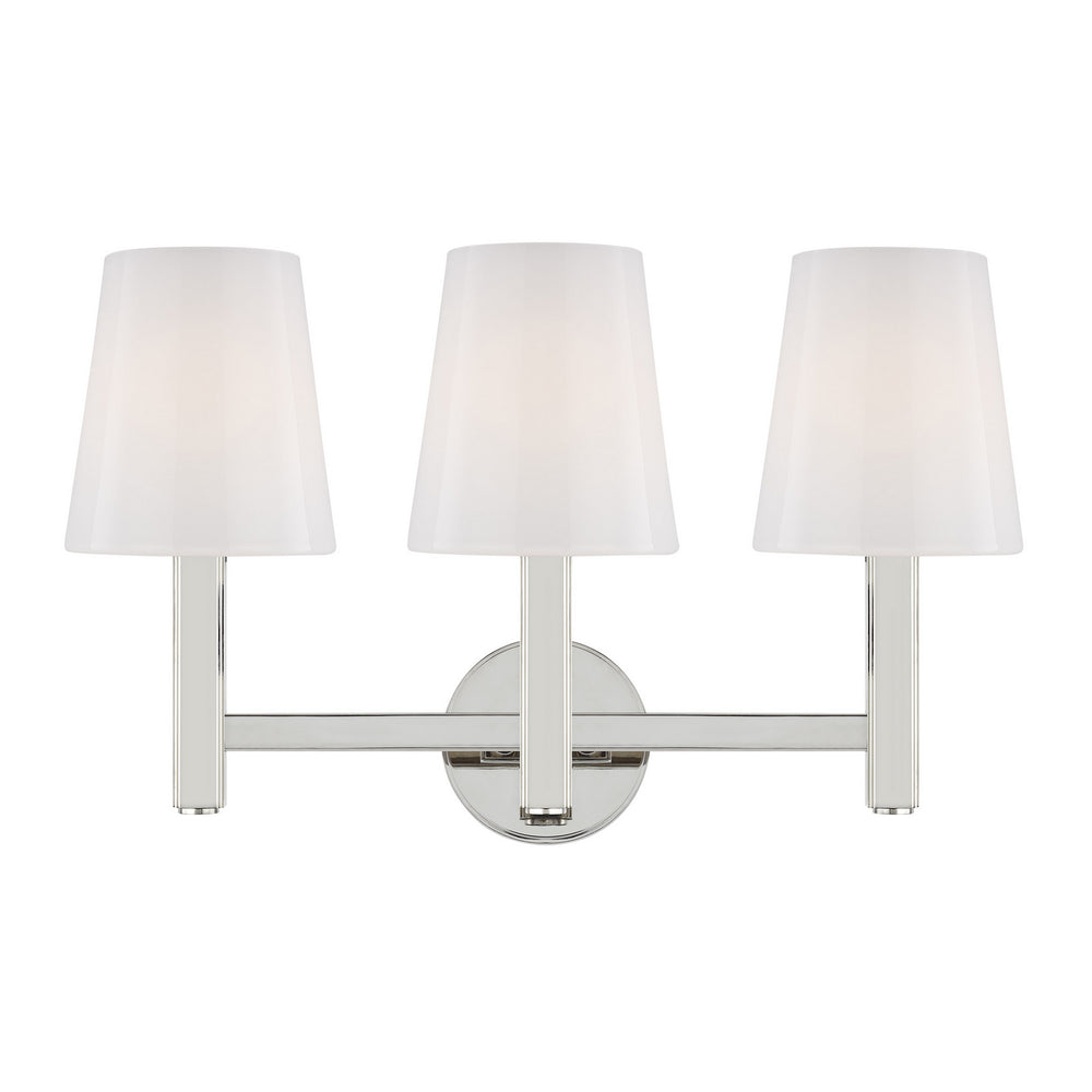 Visual Comfort Studio Canada - Three Light Vanity - Logan - Polished Nickel- Union Lighting Luminaires Decor