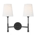 Visual Comfort Studio Canada - Two Light Wall Sconce - Capri - Aged Iron- Union Lighting Luminaires Decor