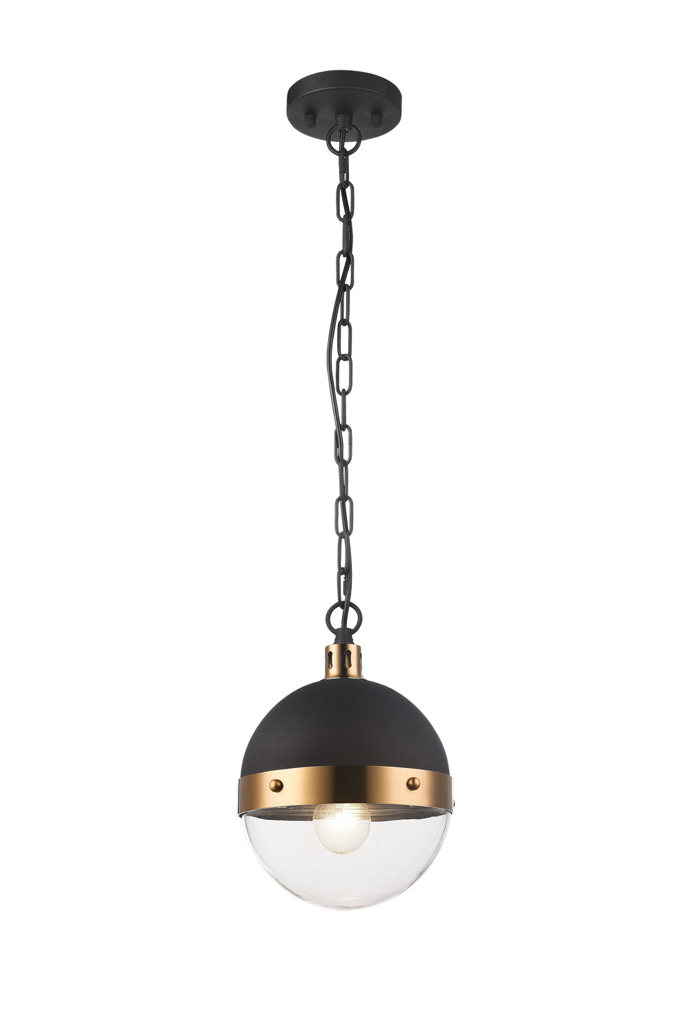 Matteo Canada - One Light Pendant - Torino - Aged Gold Brass- Union Lighting Luminaires Decor