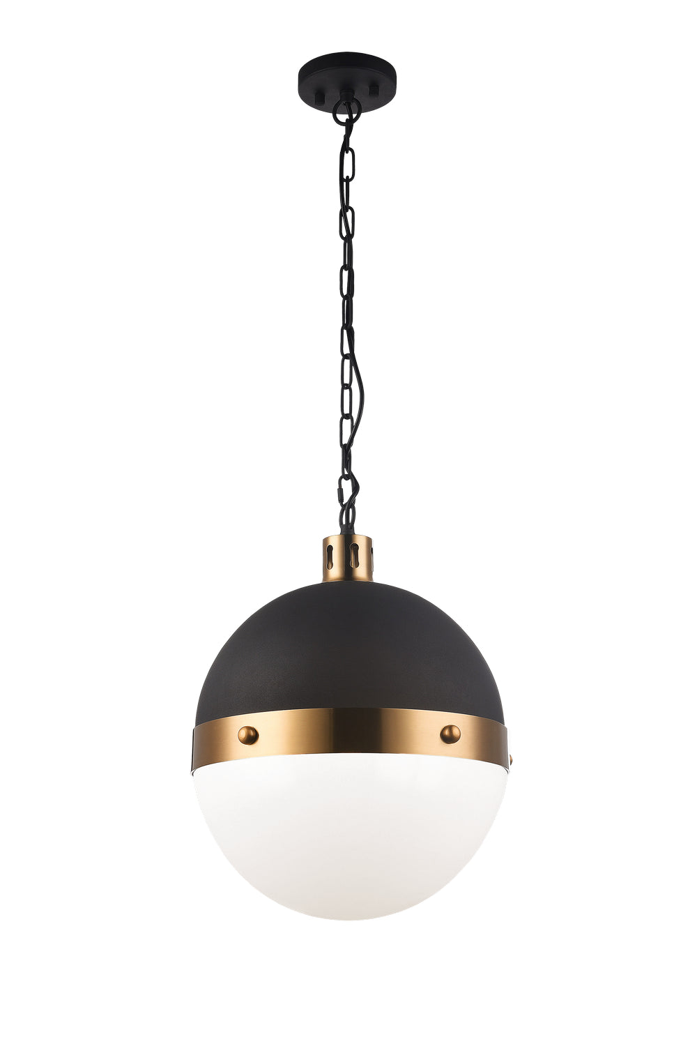 Matteo Canada - Three Light Pendant - Torino - Aged Gold Brass- Union Lighting Luminaires Decor