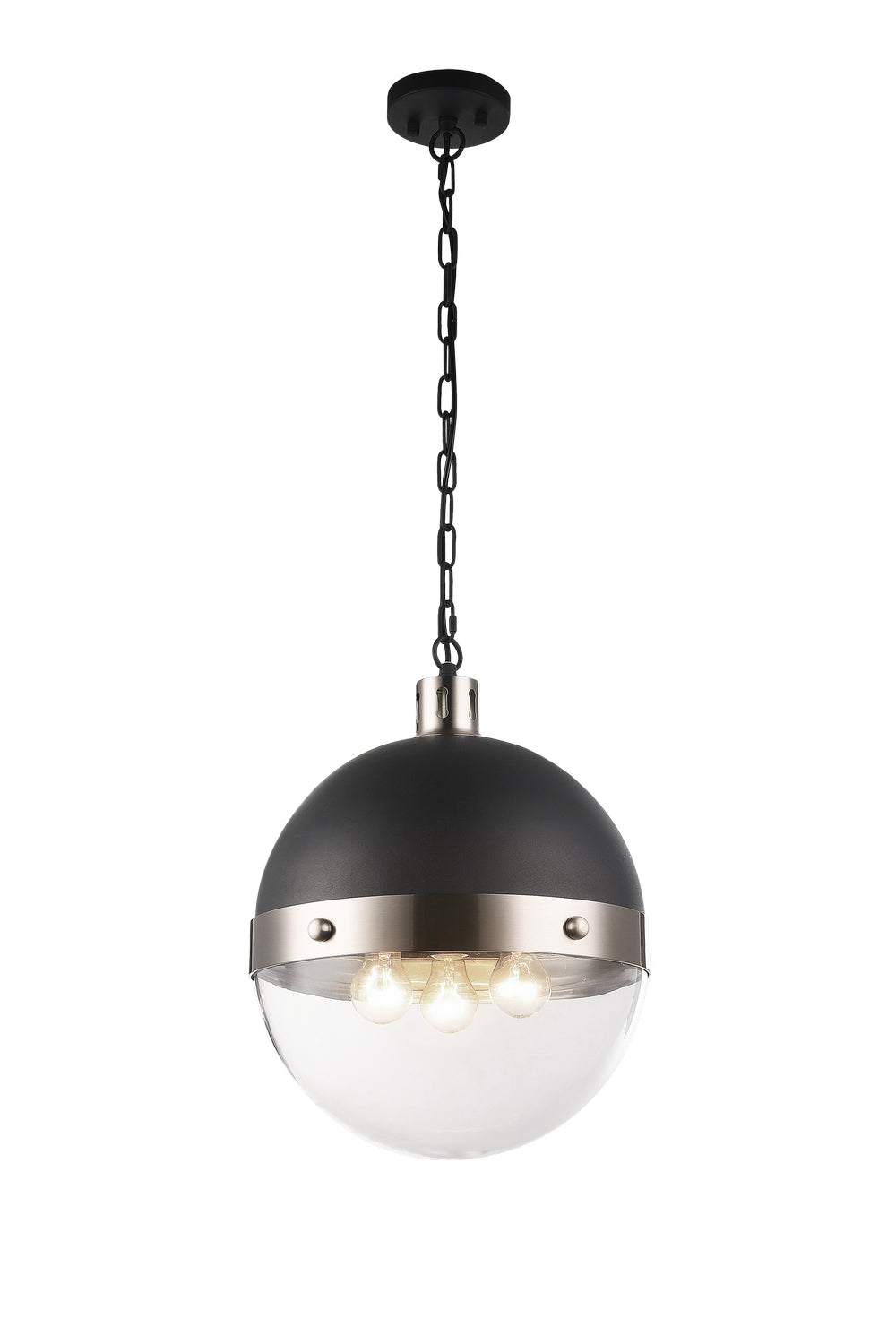 Matteo Canada - Three Light Pendant - Torino - Brushed Nickel- Union Lighting Luminaires Decor