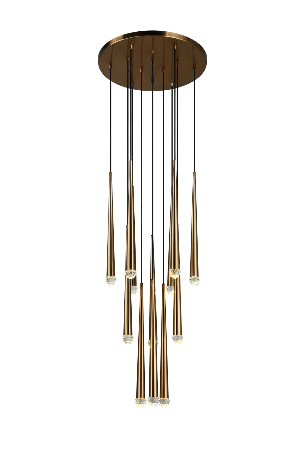 Matteo Canada - LED Pendant - Renaie - Aged Gold Brass- Union Lighting Luminaires Decor