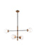 Matteo Canada - Four Light Pendant - Enchant - Aged Gold Brass- Union Lighting Luminaires Decor