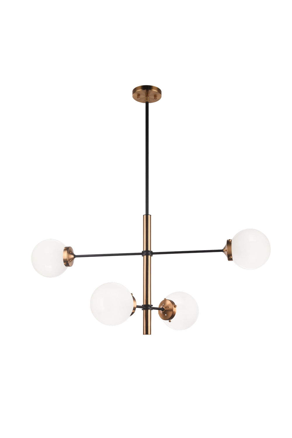 Matteo Canada - Four Light Pendant - Enchant - Aged Gold Brass- Union Lighting Luminaires Decor