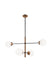 Matteo Canada - Four Light Pendant - Enchant - Aged Gold Brass- Union Lighting Luminaires Decor