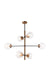 Matteo Canada - Six Light Chandelier - Enchant - Aged Gold Brass- Union Lighting Luminaires Decor