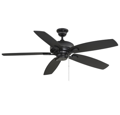 Meridian - 52" Ceiling Fan - Wind Star - Matte Black- Union Lighting Luminaires Decor