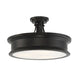 Savoy House - Three Light Semi-Flush Mount - Watkins - Classic Bronze- Union Lighting Luminaires Decor
