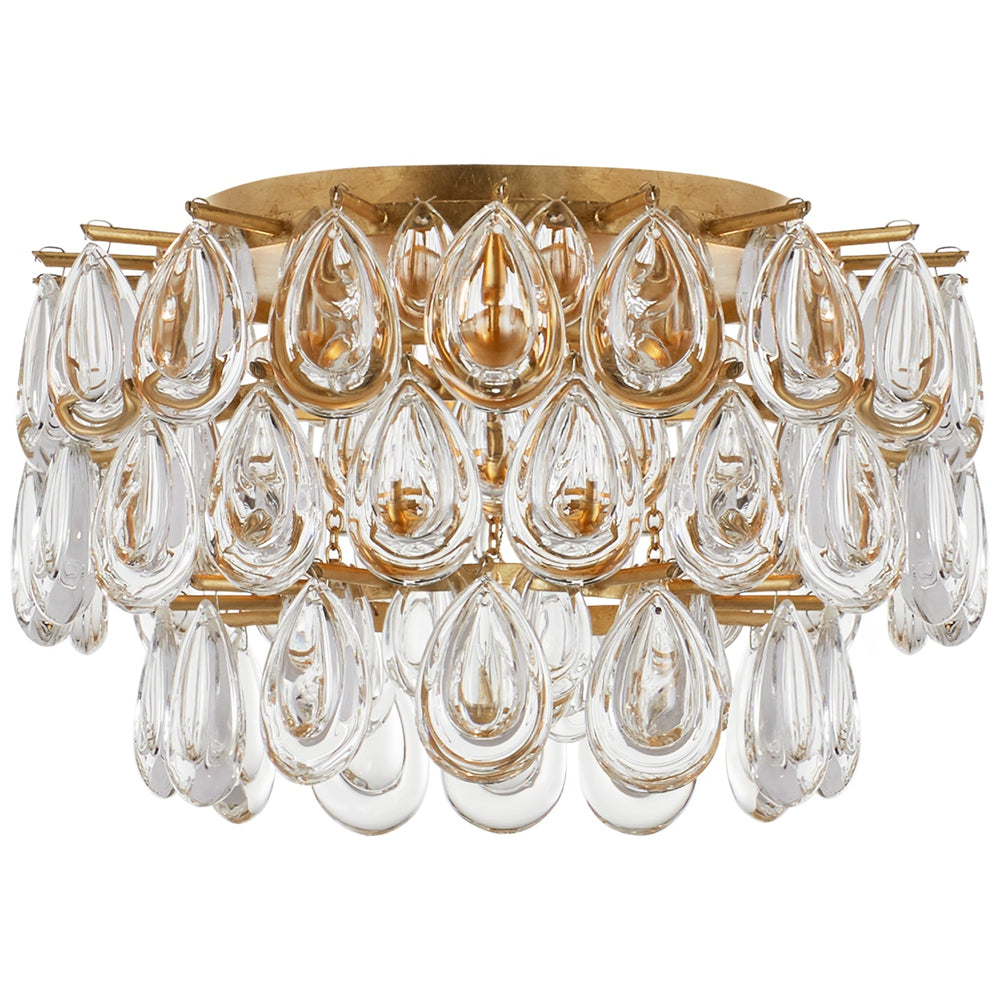 Visual Comfort Signature Canada - Three Light Flush Mount - Liscia - Gild- Union Lighting Luminaires Decor