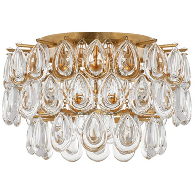 Visual Comfort Signature Canada - Three Light Flush Mount - Liscia - Gild- Union Lighting Luminaires Decor