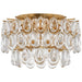 Visual Comfort Signature Canada - Three Light Flush Mount - Liscia - Gild- Union Lighting Luminaires Decor
