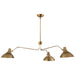 Visual Comfort Signature Canada - Three Light Chandelier - Charlton - Hand-Rubbed Antique Brass- Union Lighting Luminaires Decor