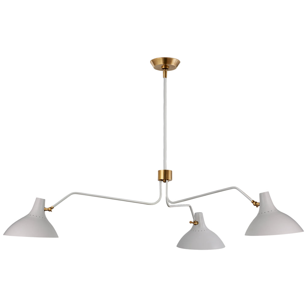 Visual Comfort Signature Canada - Three Light Chandelier - Charlton - White- Union Lighting Luminaires Decor