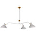 Visual Comfort Signature Canada - Three Light Chandelier - Charlton - White- Union Lighting Luminaires Decor