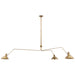 Visual Comfort Signature Canada - Three Light Chandelier - Charlton - Hand-Rubbed Antique Brass- Union Lighting Luminaires Decor