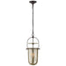 Visual Comfort Signature Canada - Three Light Lantern - Lorford - Aged Iron- Union Lighting Luminaires Decor