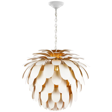Visual Comfort Signature Canada - Six Light Chandelier - Cynara - White and Gild- Union Lighting Luminaires Decor