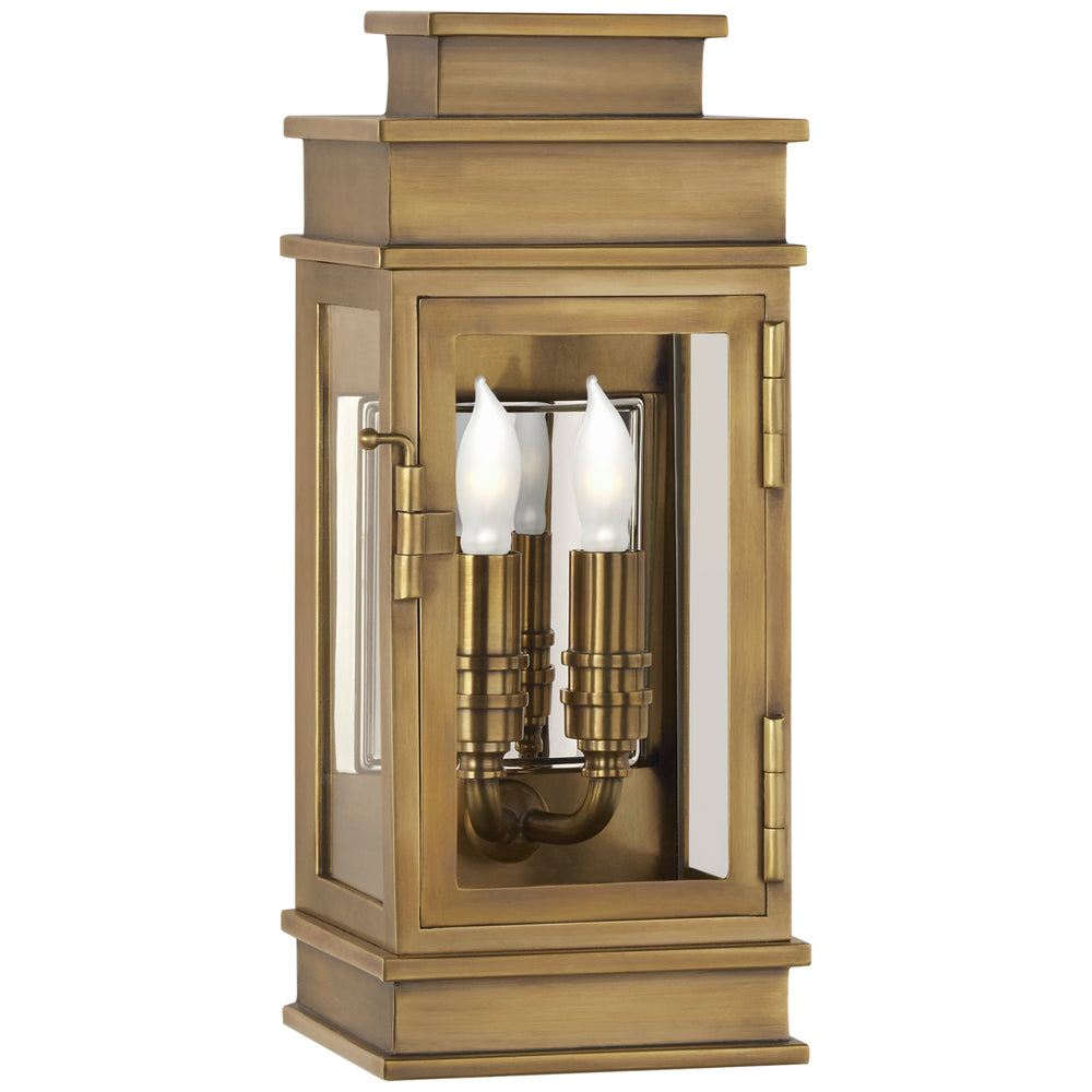 Visual Comfort Signature Canada - Two Light Wall Lantern - Linear Lantern - Antique-Burnished Brass- Union Lighting Luminaires Decor