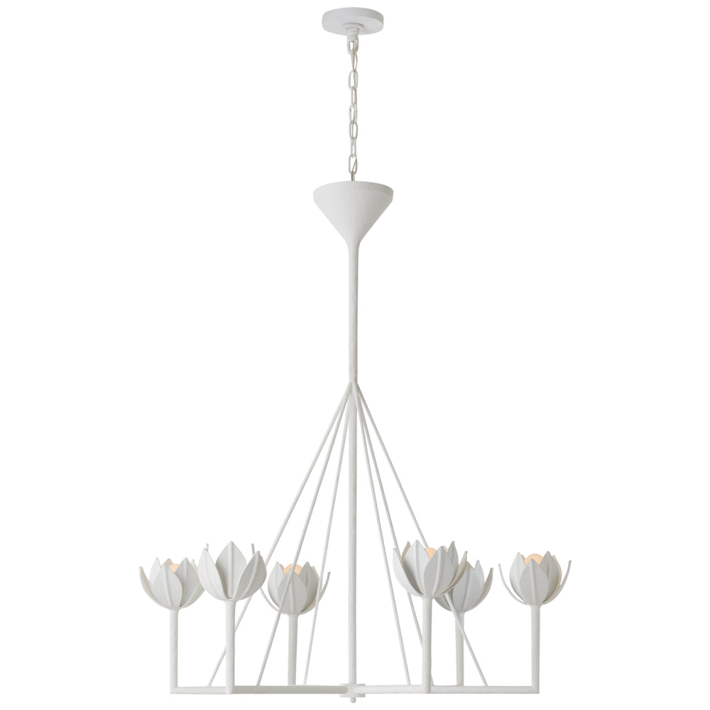 Visual Comfort Signature Canada - Six Light Chandelier - Alberto - Plaster White- Union Lighting Luminaires Decor