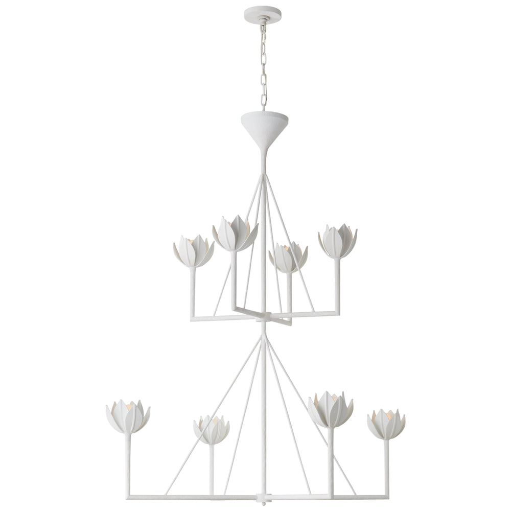 Visual Comfort Signature Canada - Eight Light Chandelier - Alberto - Plaster White- Union Lighting Luminaires Decor