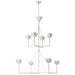 Visual Comfort Signature Canada - Eight Light Chandelier - Alberto - Plaster White- Union Lighting Luminaires Decor