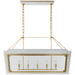 Visual Comfort Signature Canada - Five Light Linear Lantern - Caddo - Soft White and Gild- Union Lighting Luminaires Decor