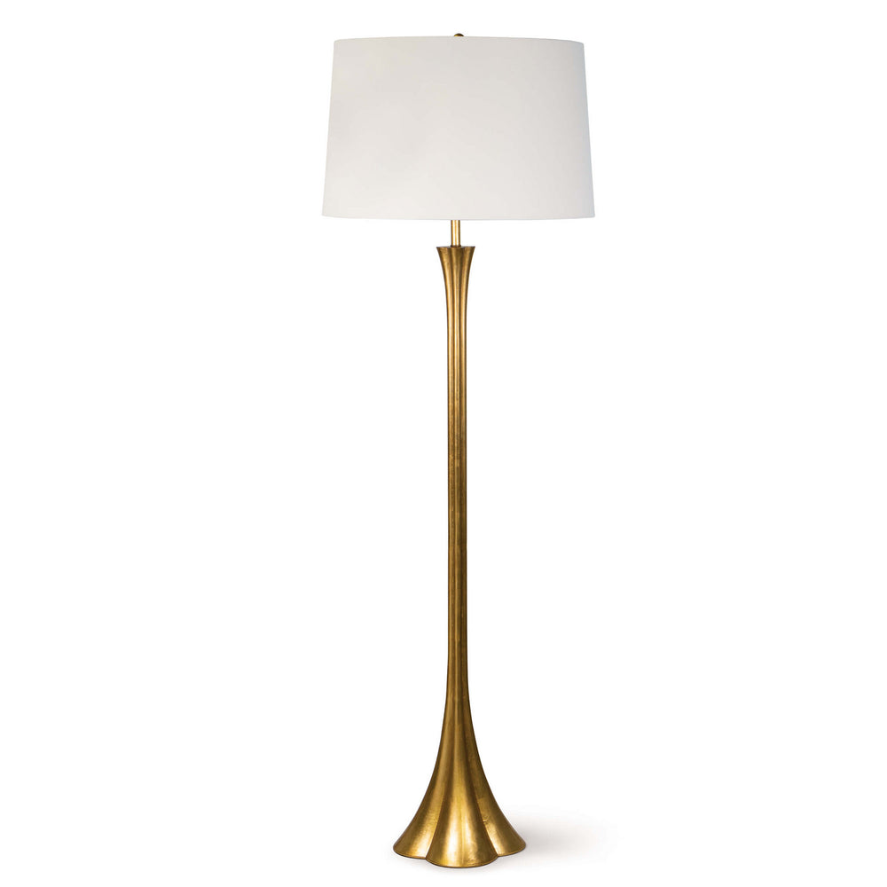 Regina Andrew Canada - One Light Floor Lamp - Lillian - Gold Leaf- Union Lighting Luminaires Decor