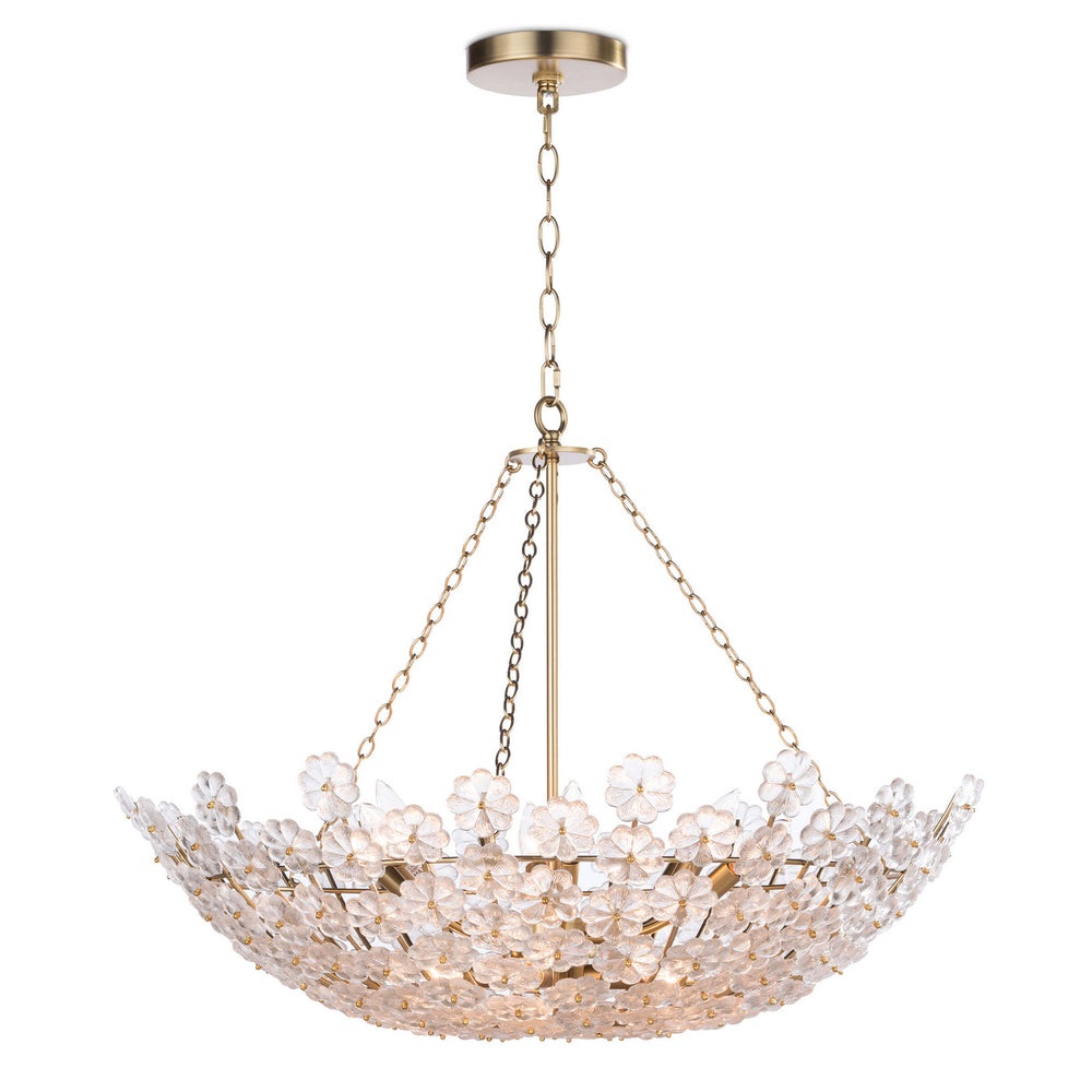 Regina Andrew Canada - 12 Light Chandelier - Charlotte - Natural Brass- Union Lighting Luminaires Decor