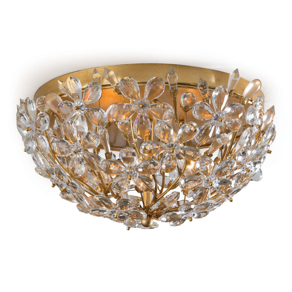 Regina Andrew Canada - Two Light Flush Mount - Cheshire - Gold Leaf- Union Lighting Luminaires Decor