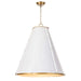 Regina Andrew Canada - Three Light Chandelier - French - White- Union Lighting Luminaires Decor