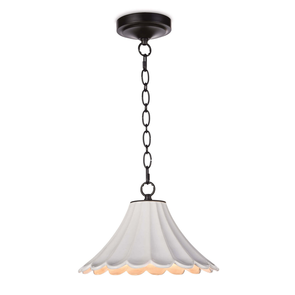 Regina Andrew Canada - One Light Pendant - Cally - White- Union Lighting Luminaires Decor