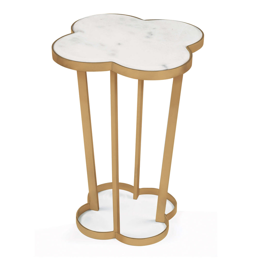 Regina Andrew Canada - Side Table - Clover - Natural Brass- Union Lighting Luminaires Decor
