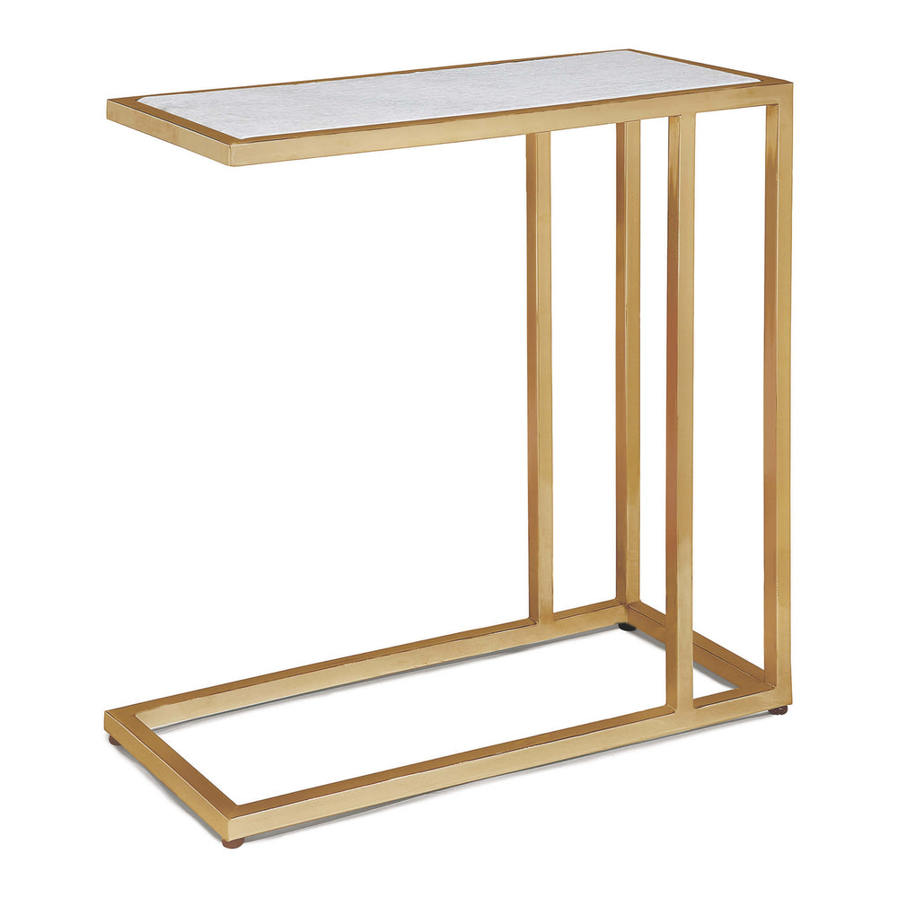Regina Andrew Canada - Sofa Hugger Table - Echelon - Natural Brass- Union Lighting Luminaires Decor