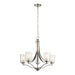Generation Lighting Canada - Five Light Chandelier - Elmwood Park - Brushed Nickel- Union Lighting Luminaires Decor