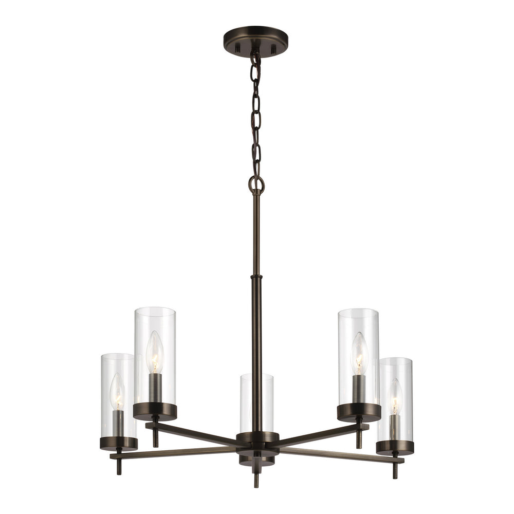 Visual Comfort Studio Canada - Five Light Chandelier - Zire - Brushed Oil Rubbed Bronze- Union Lighting Luminaires Decor