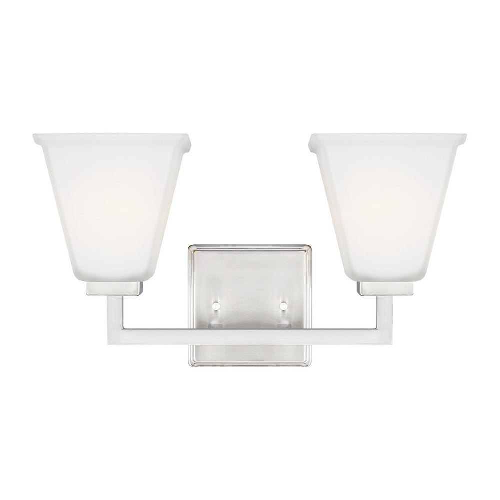 Generation Lighting Canada - Two Light Wall / Bath - Ellis Harper - Brushed Nickel- Union Lighting Luminaires Decor