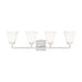 Generation Lighting Canada - Four Light Wall / Bath - Ellis Harper - Brushed Nickel- Union Lighting Luminaires Decor