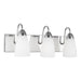 Generation Lighting Canada - Three Light Wall / Bath - Seville - Chrome- Union Lighting Luminaires Decor