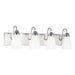 Generation Lighting Canada - Four Light Wall / Bath - Seville - Chrome- Union Lighting Luminaires Decor