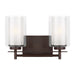 Generation Lighting Canada - Two Light Wall / Bath - Elmwood Park - Bronze- Union Lighting Luminaires Decor