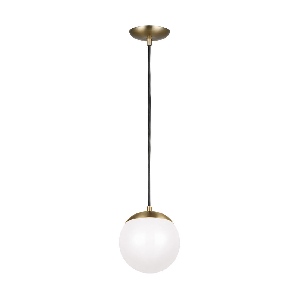 Visual Comfort Studio Canada - LED Pendant - Leo - Hanging Globe - Satin Brass- Union Lighting Luminaires Decor