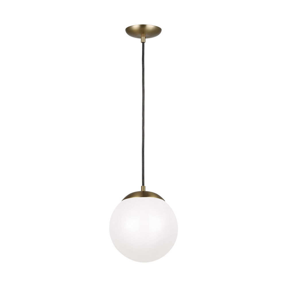Visual Comfort Studio Canada - LED Pendant - Leo - Hanging Globe - Satin Brass- Union Lighting Luminaires Decor