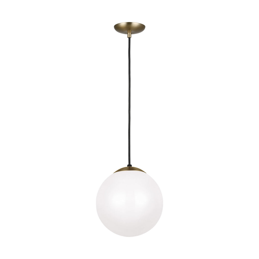 Visual Comfort Studio Canada - One Light Pendant - Leo - Hanging Globe - Satin Brass- Union Lighting Luminaires Decor