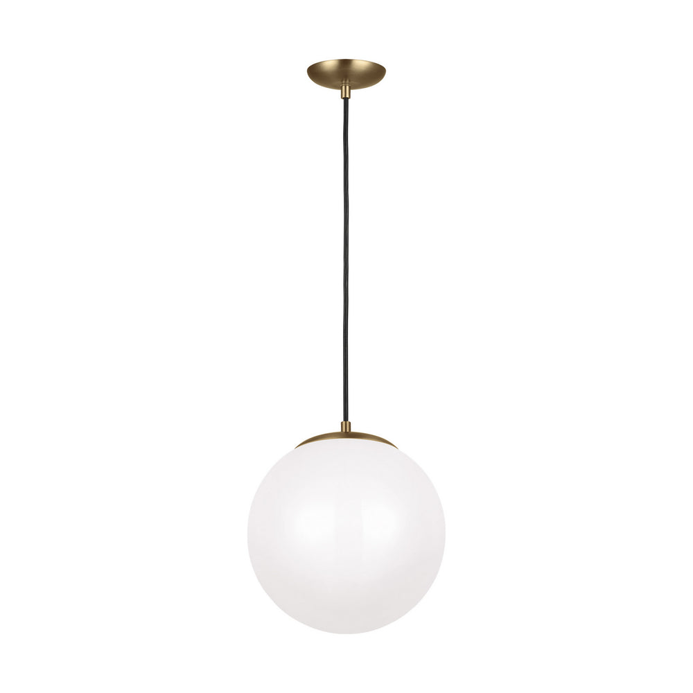 Visual Comfort Studio Canada - LED Pendant - Leo - Hanging Globe - Satin Brass- Union Lighting Luminaires Decor